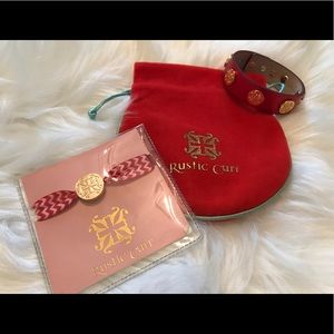 Rustic Cuff Bracelet & Hair Tie